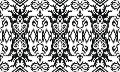 Geometric ethnic flower pattern for background,fabric,wrapping,clothing,wallpaper,Batik,carpet,embroidery style.