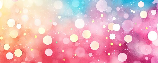 Obraz premium Glitter watercolor idea. A vibrant, colorful abstract background with soft bokeh effects for creative use.