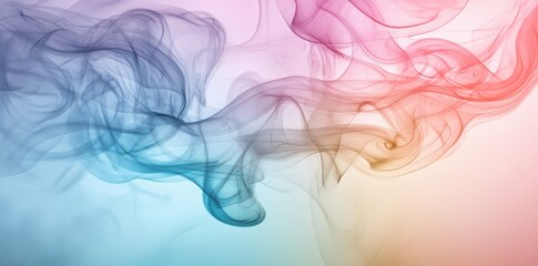 Fototapeta premium Abstract Colorful Smoke Swirls Design Background