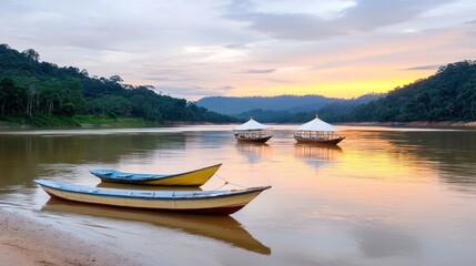 Tranquil River Sunset