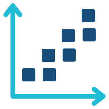 Scatter Plot  Icon 