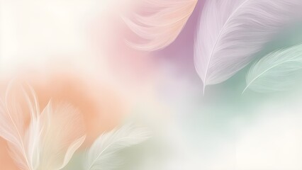 Naklejka premium AI GENERATE, Soft pastel gradients blending seamlessly, minimalistic abstract design