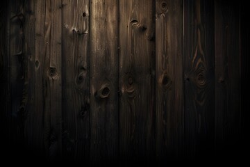 Dark grunge background, Toned texture of old wood, vintage wooden wallpaper background Generative AI