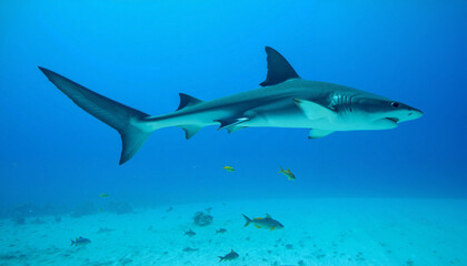 Fototapeta premium Elegant blue-ringed octopus camouflaged on rocky ocean floor, marine beauty