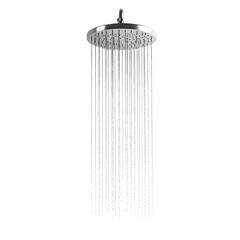 shower Advertisement isolated on white background full depth of field 