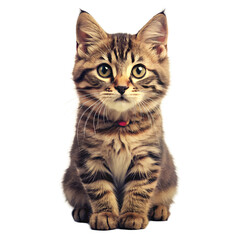 british kitten isolated on white