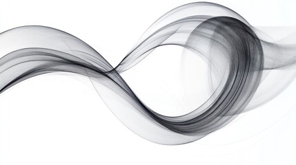 Abstract grayscale flowing wave design. (2)