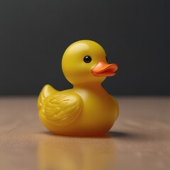 3d duck cartoon isolated on white background