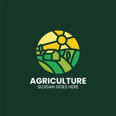 Fototapeta premium Agriculture Simple Mascot Logo
