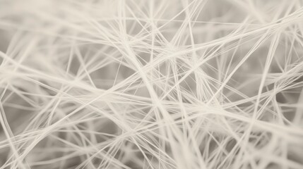 Obraz premium Abstract background of interconnected white lines resembling a network or neural system.