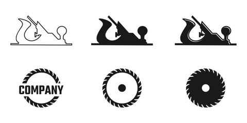 saw blade vector design,carpentry tool logo design,vintage,badge,editable design,professional carpenter logo,wood cutter