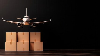 cargo management concept. eAWB Electronic Air Waybill Solutions Replacing paper air waybills with digital versions for faster and more secure air freight documentation