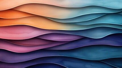 Obraz premium Glitter watercolor idea. Vibrant abstract waves create a stunning visual display of color and texture.