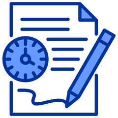 Setting and Mobile Banking Mixed Blue Icon