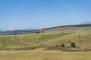 Obraz premium Rural landscape with canyon and river