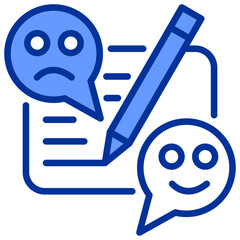 Setting and Mobile Banking Mixed Blue Icon