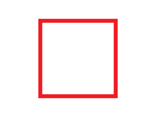 Rectangle shape symbol, black and white vector silhouette illustration