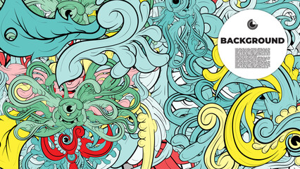 Stunning vector art featuring colorful abstract patterns and fractal shapes, perfect for creating eye-catching designs for posters, banners, and fabric.