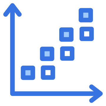 Scatter Plot  Icon 
