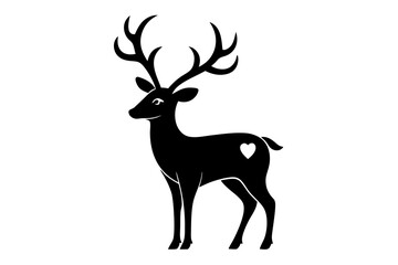 Fototapeta premium deer silhouette vector