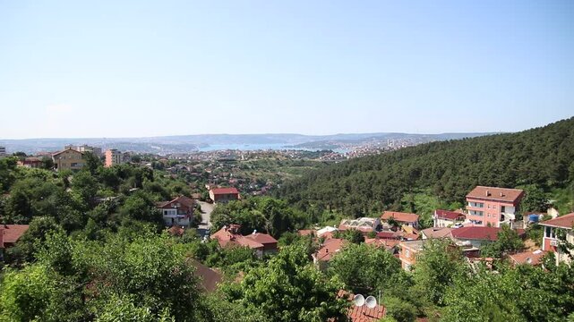 Village and Bosphorus of Beykoz in Istanbul