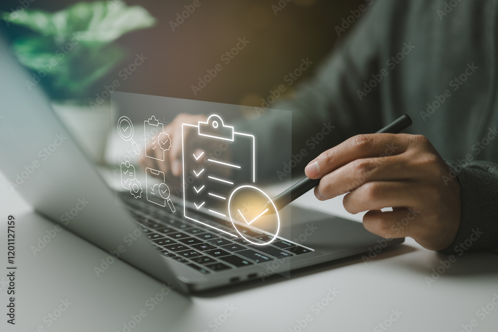 Aufkleber Optimized workflows: Achieving efficiency through organized digital processes.