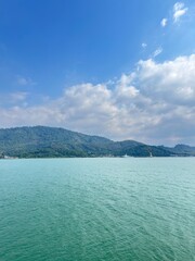 lake and mountains