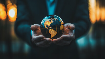 Fototapeta premium Abstract business Financial charts show a significant increase in profits in the stock market.This is driven by higher interest rates and continued growth. In the innovation world network of financial