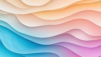 Marble watercolor idea. Abstract wavy shapes in soft pastel colors create a soothing and modern visual landscape.