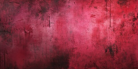 Obraz premium Burgundy red grunge texture with black accents smoothly blended for background use showcasing abstract patterns and ample copyspace for text integration.