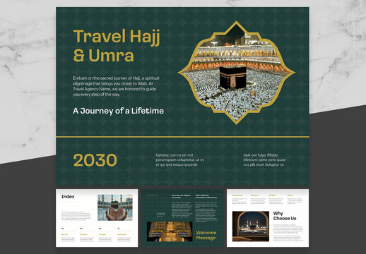 Green And Beige Islamic Brochure