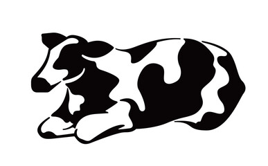 牧場の主役！乳牛イラスト素材