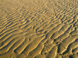 波上の砂紋　香川県の父母ヶ浜