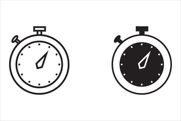 quick time icon set, fast deadline, vector illustration on white backgrond
