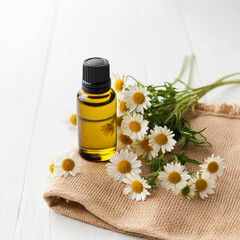 spa still life with essential oil