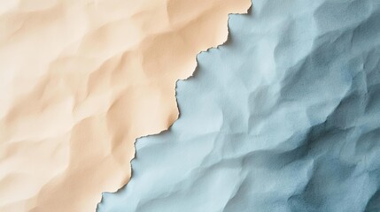 Paper watercolor idea. Textured paper in soft beige and blue shades, creating a calming visual contrast.