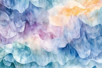 Fototapeta premium A dynamic watercolor background featuring swirling pastel shades that seamlessly blend and shift in a continuous loop.