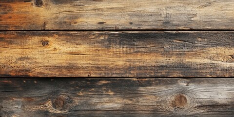 Naklejka premium Weathered brown wooden texture background with rustic charm showcasing deep browns and hints of gold, arranged in square format for versatility.