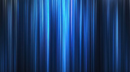 Abstract blue vertical light streaks background.