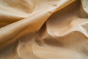close up kraft brown paper texture and background., Generative AI