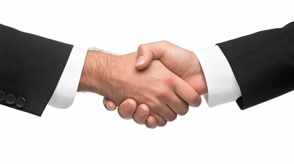 Business Negotiation Handshake Corporate Office Image Capture Professional Setting Close-Up Trust and Partnership