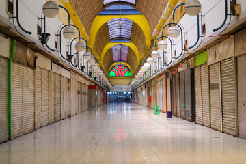 the quiet mall corridor