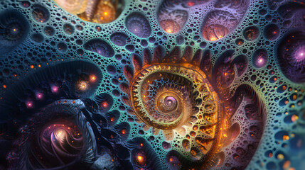 A Mesmerizing 3D Abstract Multicolor Visualization