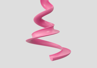 3d Spiral design resembling Human Digestive System Or Intestinal Tract Mockup 3D Illustration