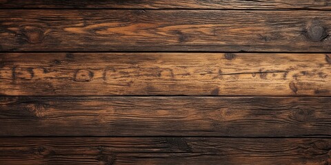 Naklejka premium Wooden table surface with rustic, dark brown textures featuring SPAC text on top; ample blank copyspace for business concepts.