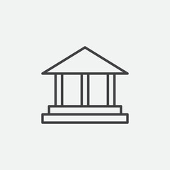 Central bank symbol icon suitable for business infographic