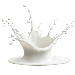 Isolated Milk Splash