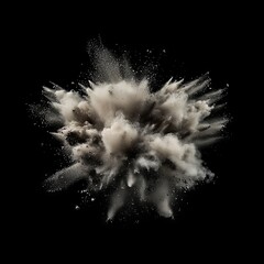 Abstract Dust Explosion Photography - Black Background