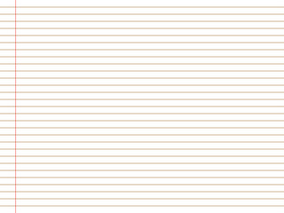 Fototapeta premium Grid paper, abstract striped background with geometric brown colored horizontal lines for school, wallpaper, texture, notebook, blank lined paper, isolated on white background.