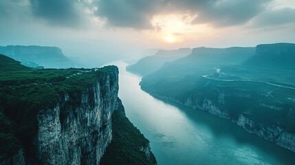yangtze river gorges china landscape
